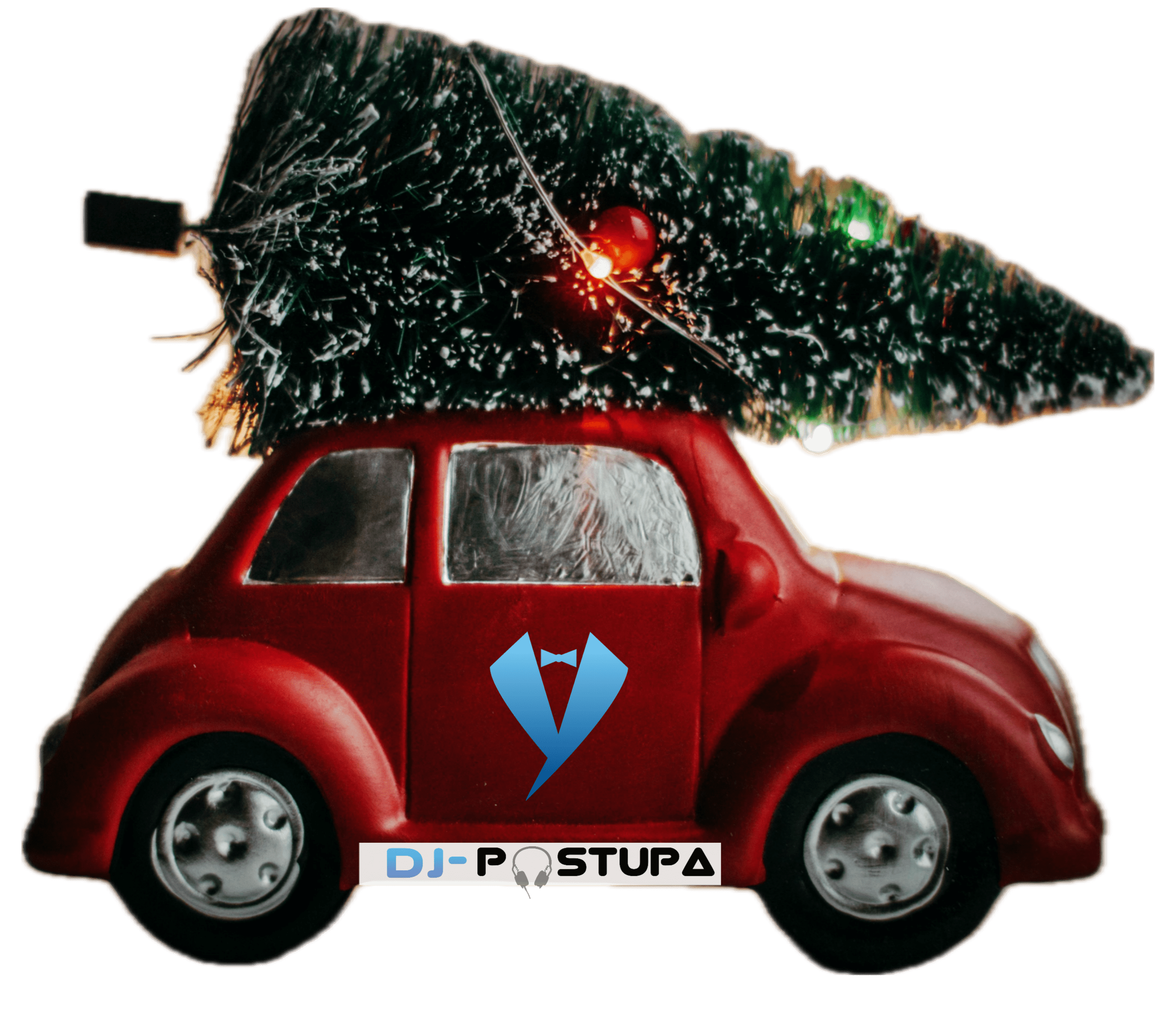 Weihnachtsauto mit Baum