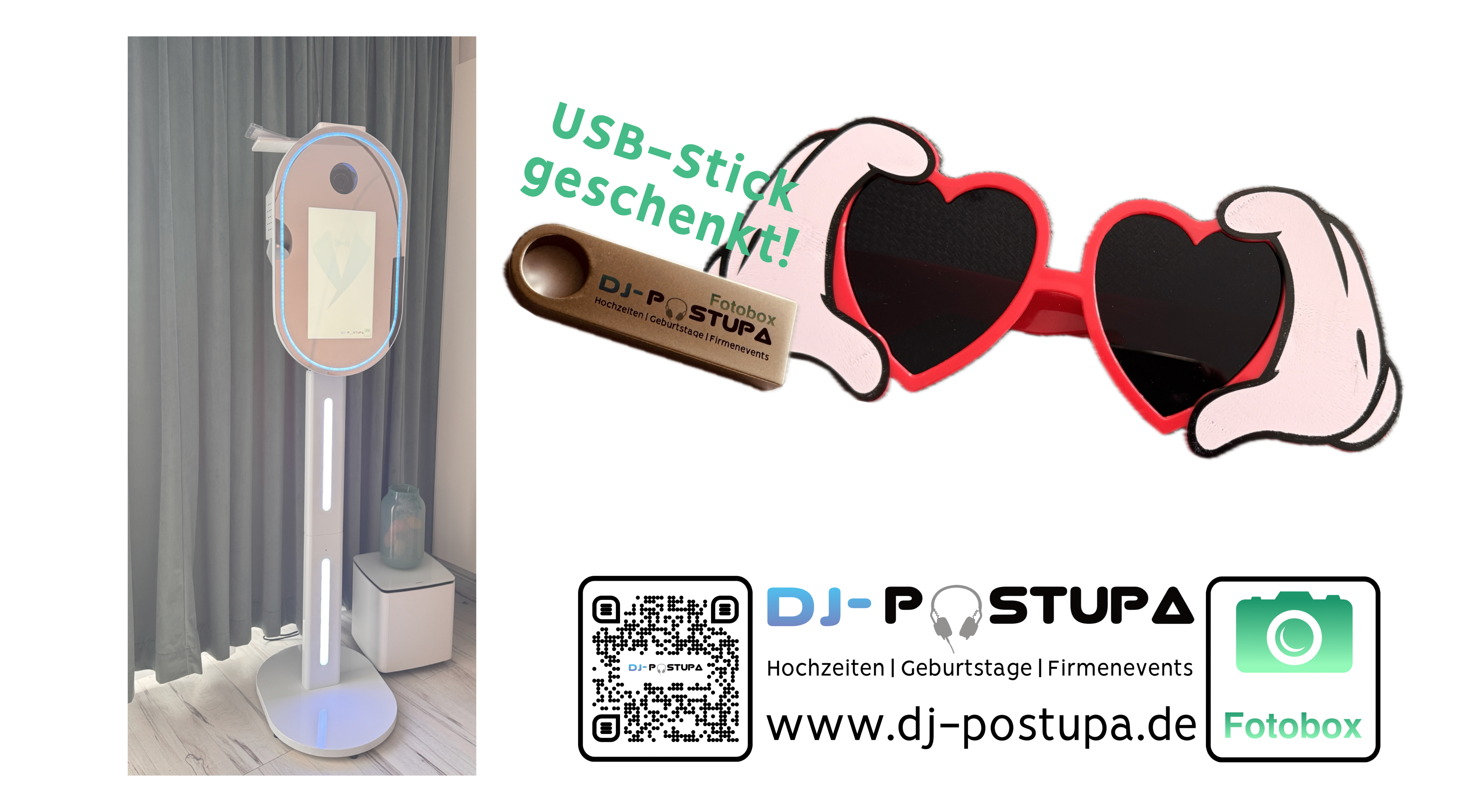 USB-Stick Geschenk – Fotobox DJ Postupa